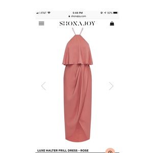 Shona Joy Luxe Frill Halter Dress